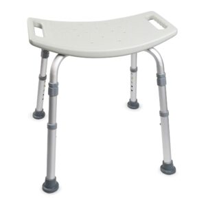 Bath Bench McKesson Without Arms Aluminum Frame Without Backrest 19-1/4 Inch Seat Width 300 lbs. Weight Capacity, 1/Ea