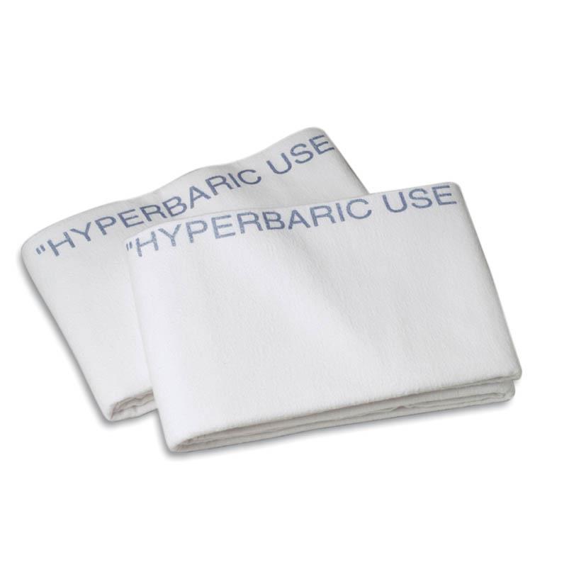 Hyperbaric Flannel Blanket, 72" x 90", 100% Cotton, Bleached, 2.2 lbs., 12/Case